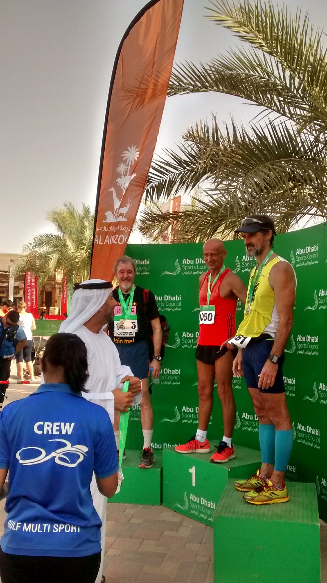 third place on podium